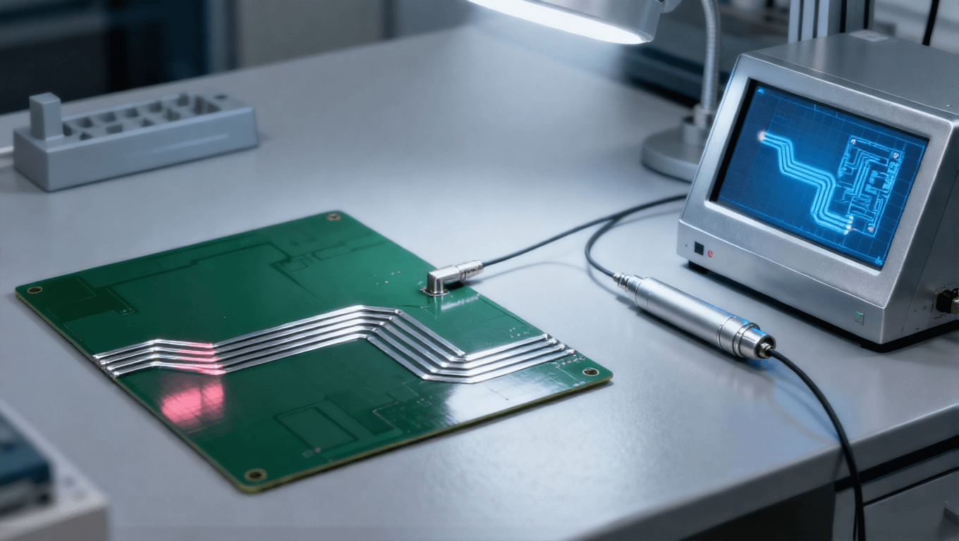 射頻前端 PCB 仿真驗(yàn)證場(chǎng)景，三維仿真模型 + S 參數(shù)測(cè)試優(yōu)化傳輸線阻抗