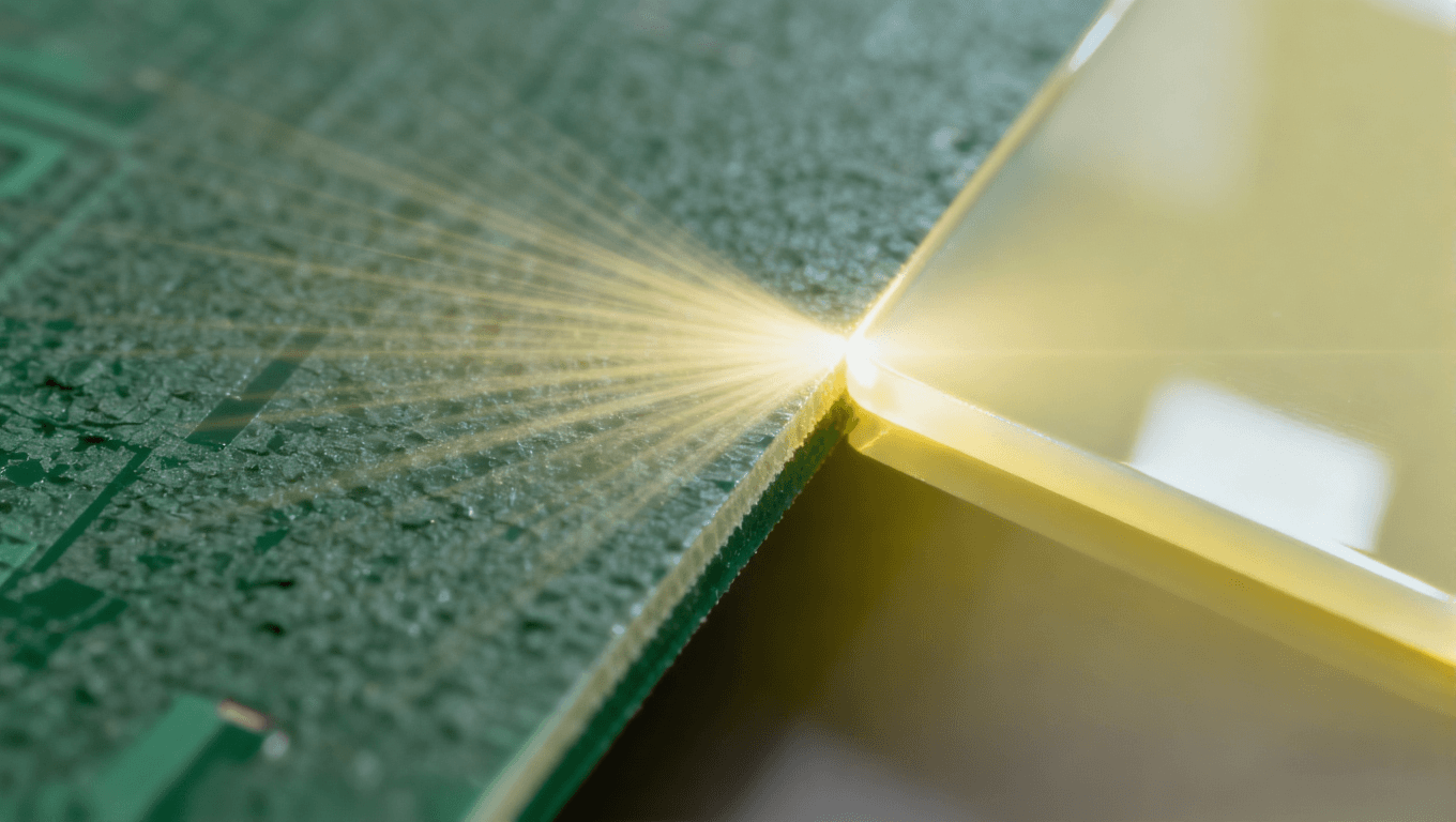 AI服務器PCB高頻材料與普通FR-4材料對比，展示低損耗特性與信號傳輸效率提升